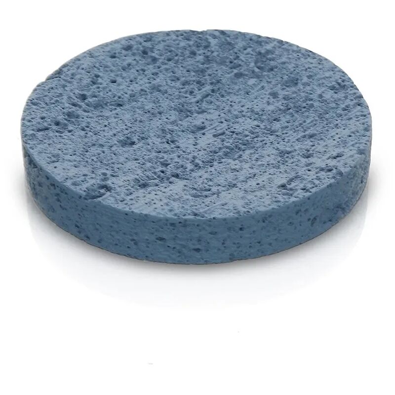 foto del prodotto porta sapone da appoggio turchese cobalto in resina effetto pietra matera