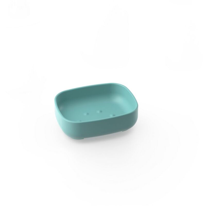 foto del prodotto porta sapone da appoggio turchese in resine termoplastiche mod. pod metaform