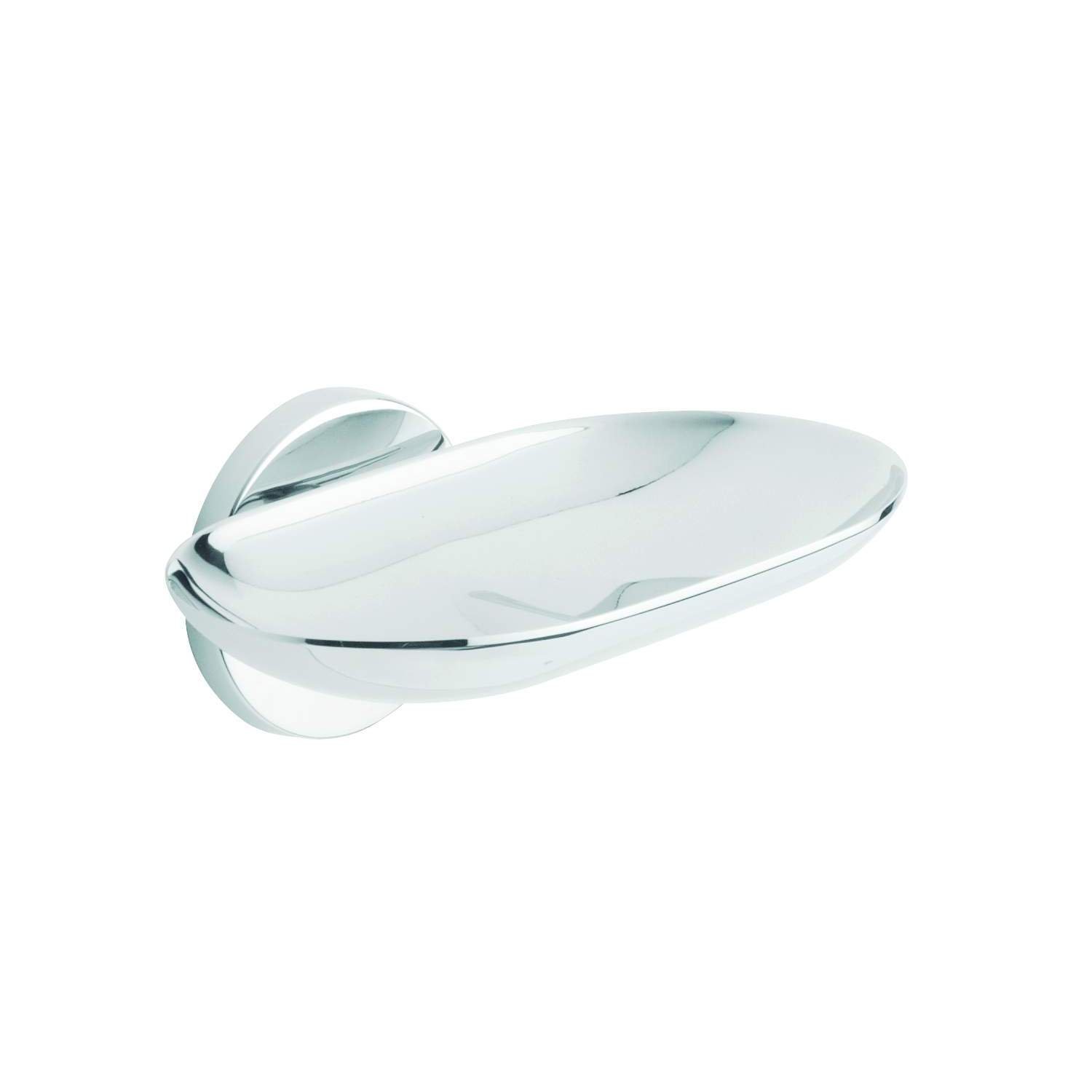 foto del prodotto porta sapone inamovibile da parete cromo in ottone cromato acciaio inox e materiali termoplastici mod. one hotellerie