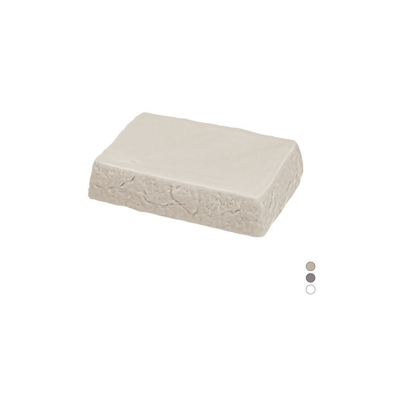 foto del prodotto porta sapone linea petra bianco