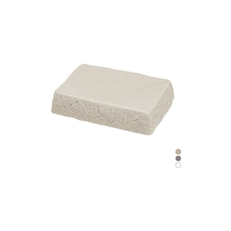 foto del prodotto porta sapone linea petra grigio