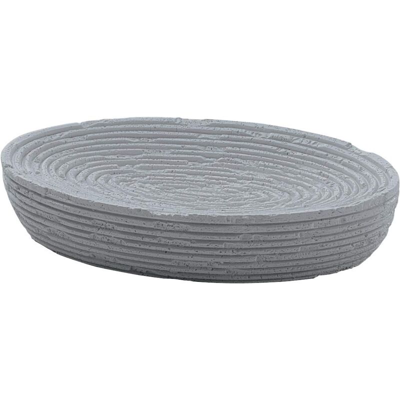 foto del prodotto porta sapone modello g gemini grigio in resina gedy
