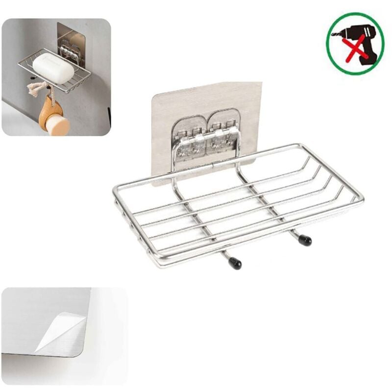 foto del prodotto porta saponetta portasapone sapone supporto arredo casa adesivo 03501