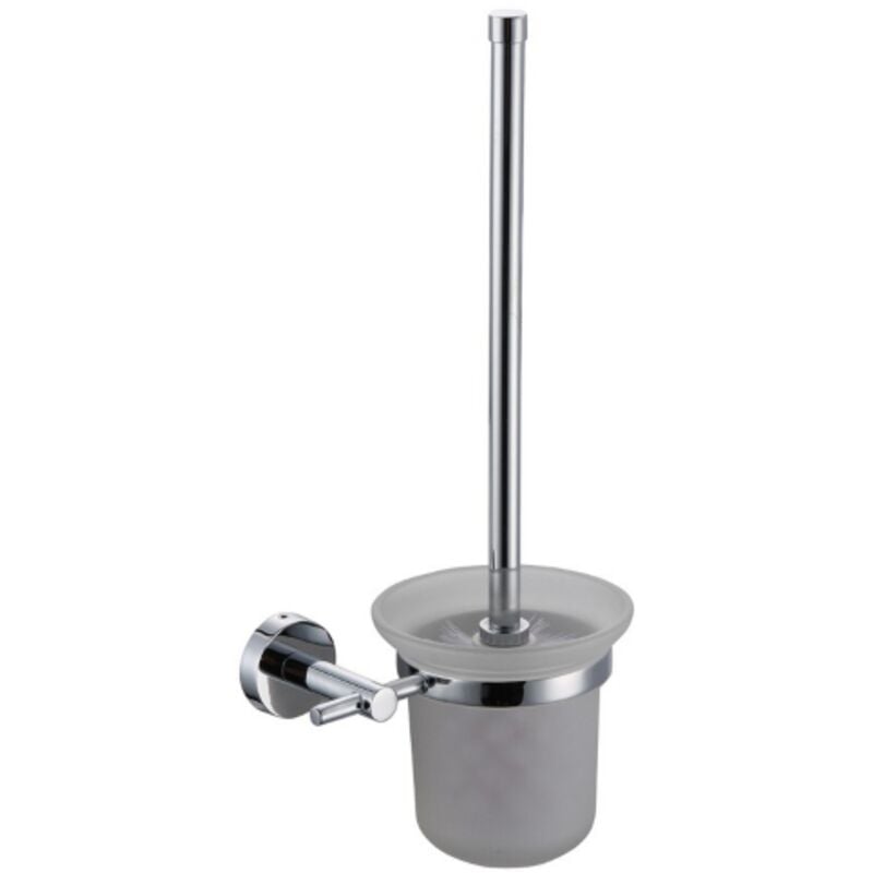 foto del prodotto porta scopino a parete linea diosa cromo - fiss. con viti