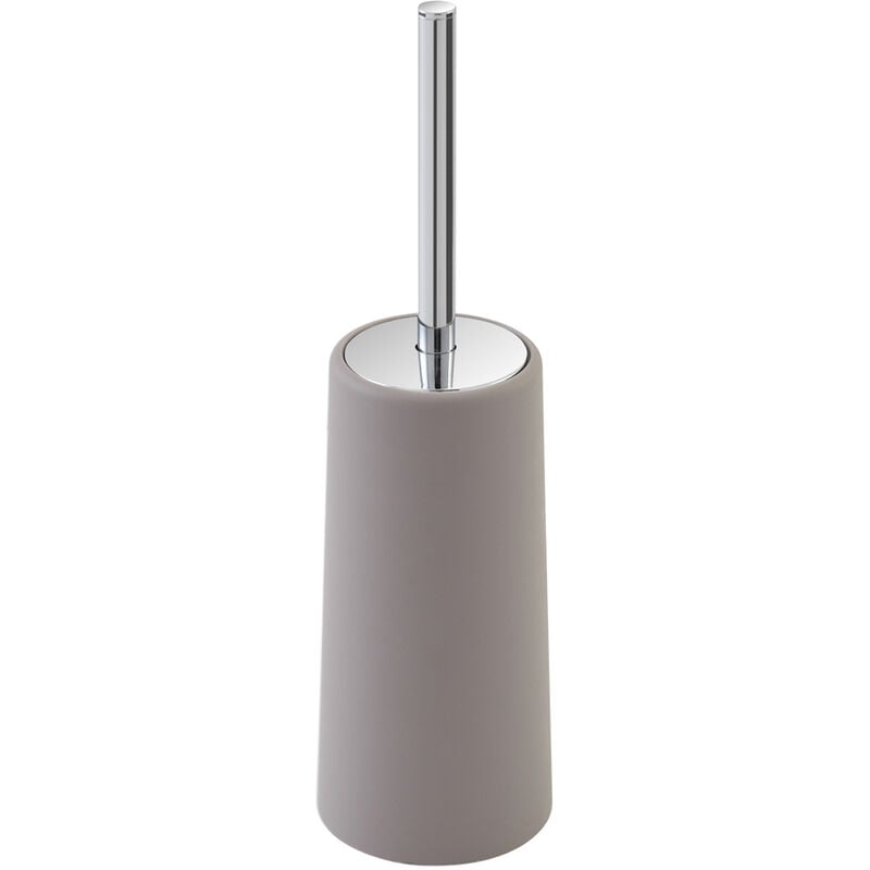 foto del prodotto porta scopino bagno portascopino capri plastica bianco tortora grigio feridras grigio 