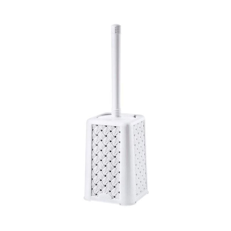foto del prodotto porta scopino da terra arianna 13 x 13 x h40 cm in colore bianco