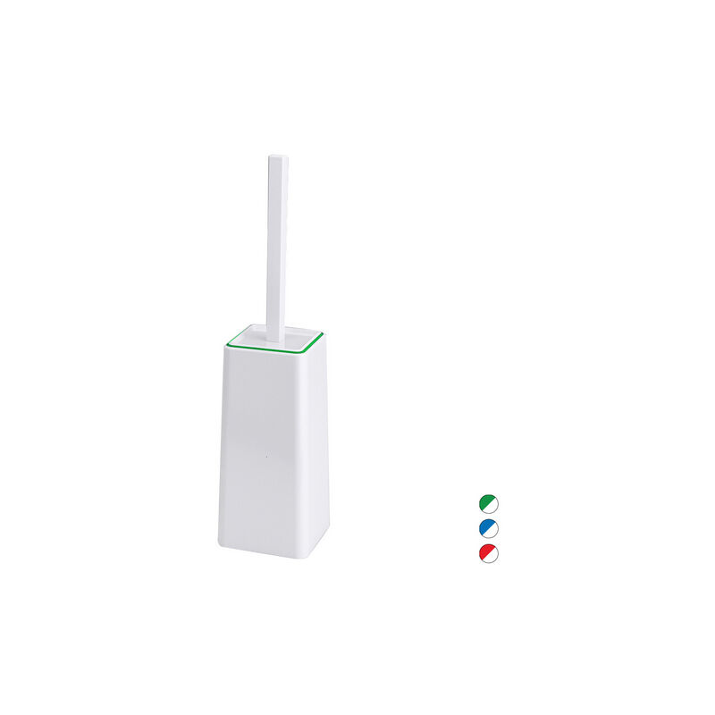 foto del prodotto porta scopino da terra modello keope metaform bianco blu metaf