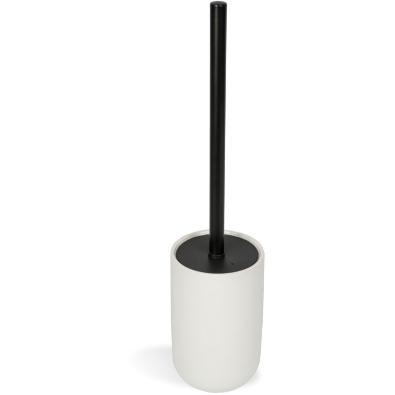 foto del prodotto porta scopino da terra wc toilette bagno bianco mod. chloe