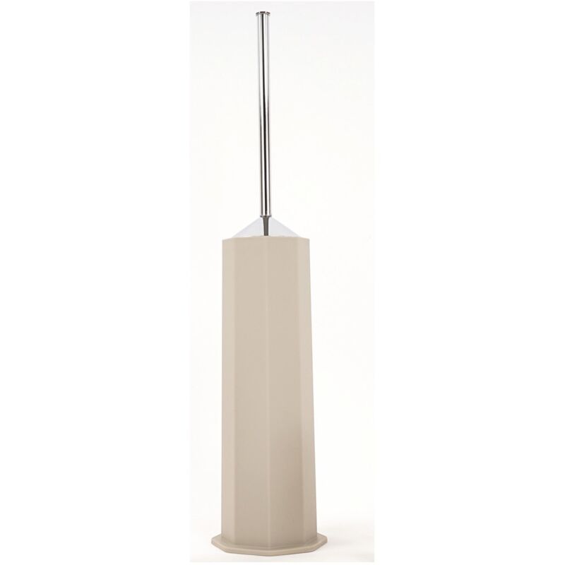 foto del prodotto porta scopino da terra wc toilette bagno tortora mod. otto