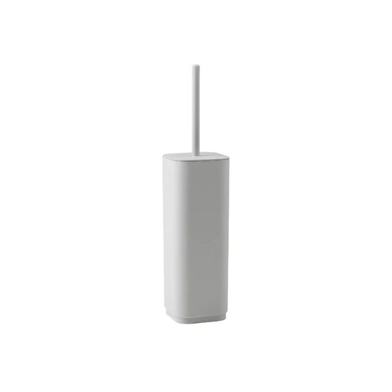 foto del prodotto porta scopino wc da appoggio in resine termoplastiche riciclate modello ekopla dim. cm lxpxh 9x9x38,8 bianco opaco gedy