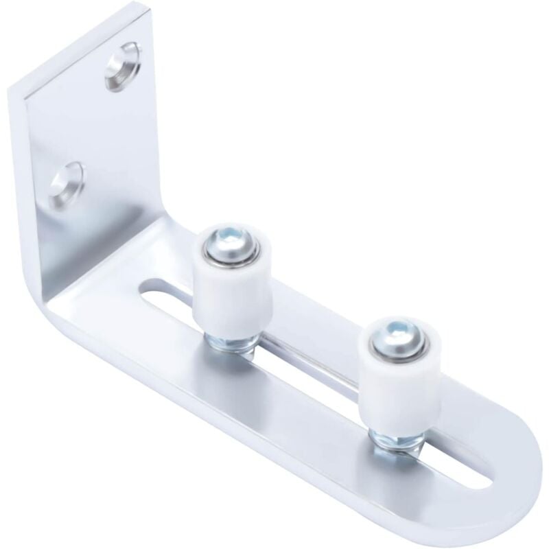 foto del prodotto porta scorrevole guida a pavimento, sistema di porte scorrevoli 1 pz cuscinetto ferroviario, piano regolabile guida a rulli con viti, porta