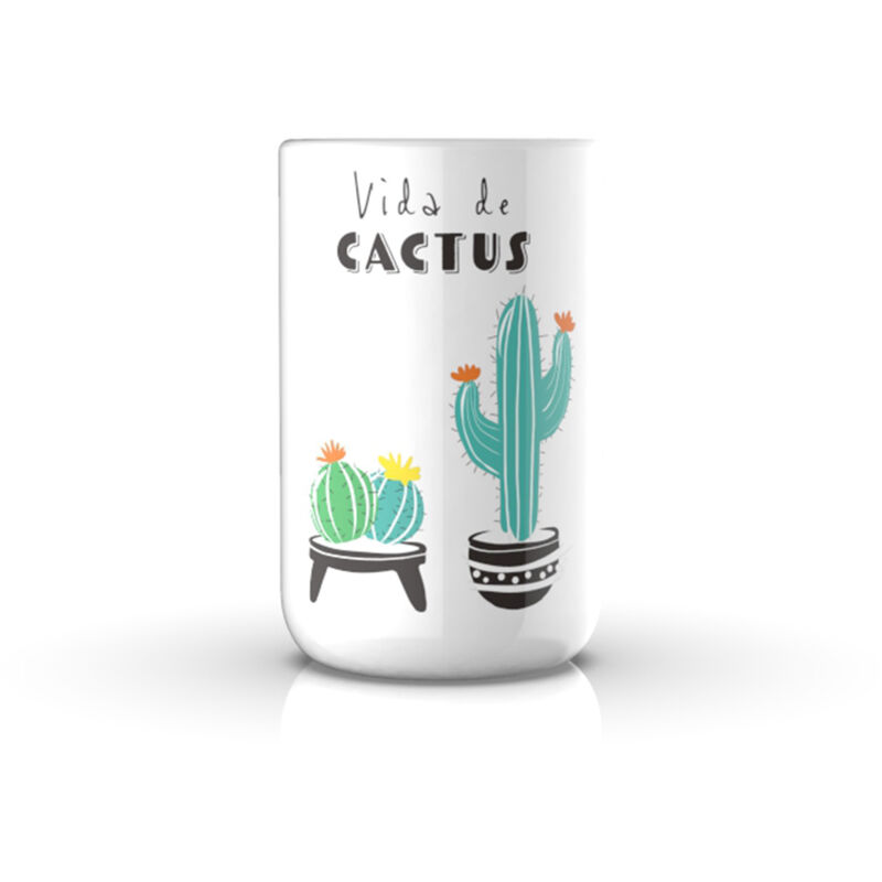 foto del prodotto porta spazzolini da appoggio fantasia bicchiere mod. cactus