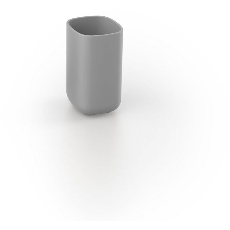 foto del prodotto porta spazzolini da appoggio grigio bicchiere mod. pod