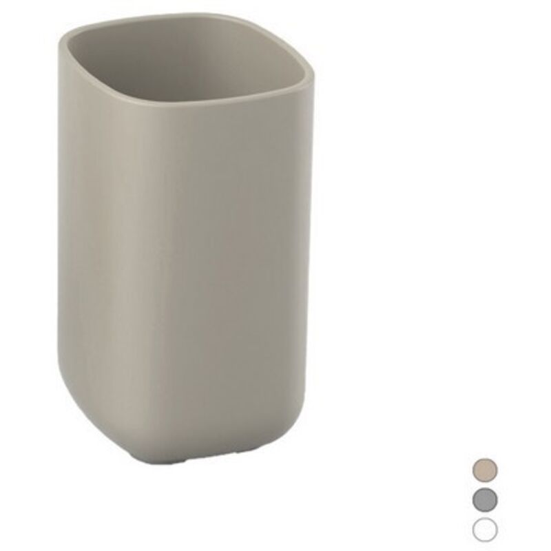 foto del prodotto porta spazzolini pod grigio cm 7 x h. 11,5 x 7