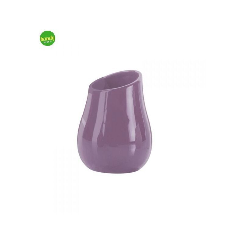 foto del prodotto porta spazzolino da appoggio gedy serie azalea 9,8cm lilla