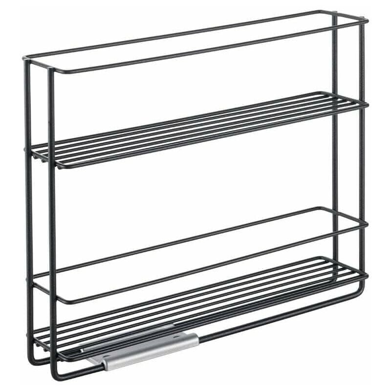 foto del prodotto porta spezie scorrevole, nero, 28x22x6 cm metaltex