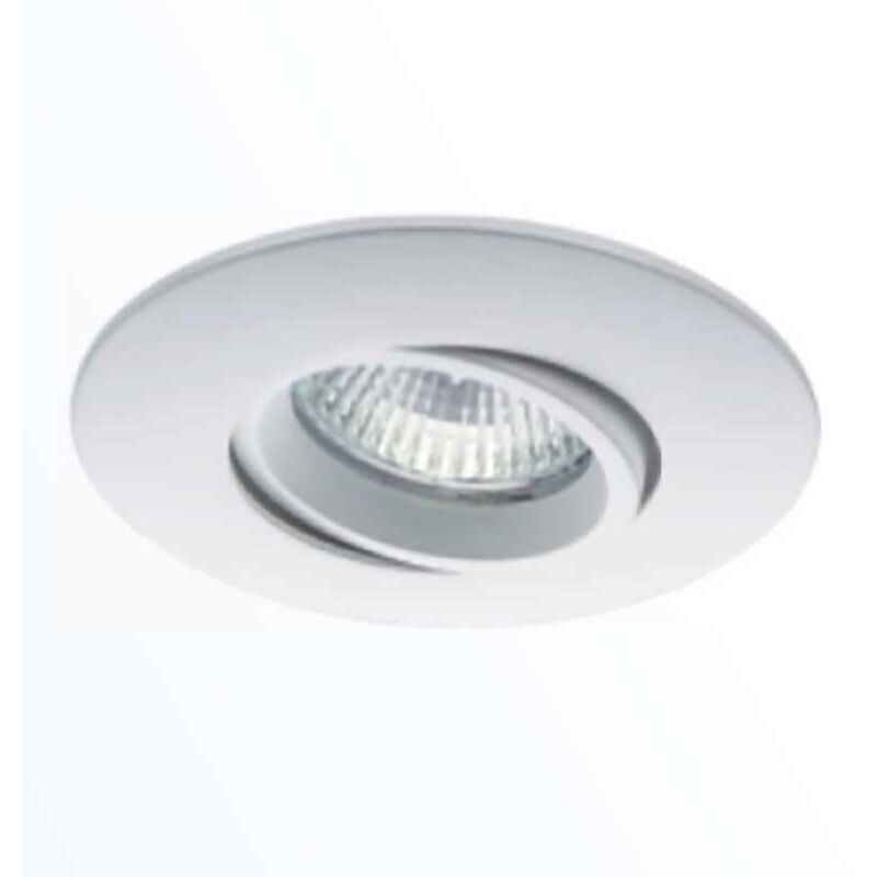 foto del prodotto porta spot antiriflesso bianco 105mm gu10