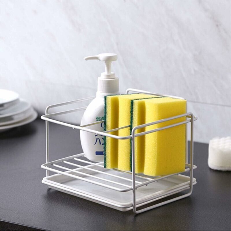 foto del prodotto porta spugna per lavello da cucina, organizer per lavello da cucina, sottolavello, organizer per lavello da cucina, organizer per lavello, organizer per lavello da bagno, organizer per lo spazio del l