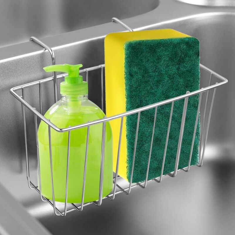 foto del prodotto porta spugna per lavello da cucina porta spugna in acciaio inox 304 porta spugna per lavello da cucina porta spugna per lavello da cucina porta