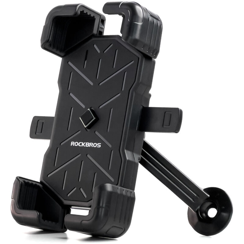 foto del prodotto porta telefono 4.5 7.2 per moto, girevole a 360 gradi nero