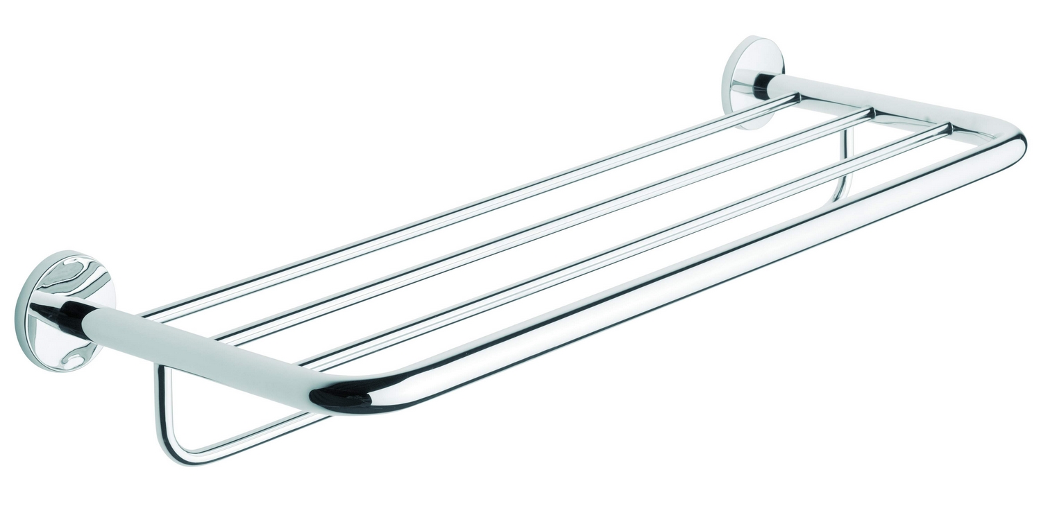 foto del prodotto porta teli a parete cromo in ottone cromato acciaio inox e materiali termoplastici mod. one hotellerie