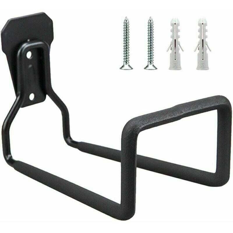 foto del prodotto porta tubo da giardino a parete - avvolgitubo in ferro battuto, nero