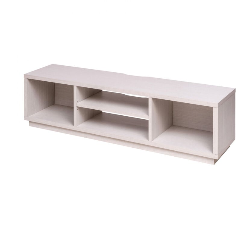 foto del prodotto porta tv mobile tv tv supporto in legno porta tv con ripiani aperti porta tv per tv da 65 pollici, legno massello, ufficio, soggiorno tv cabinet