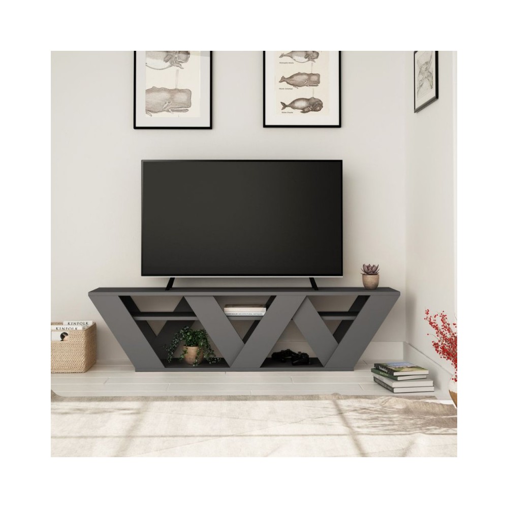 foto del prodotto porta tv ralla 158x30x40h colore antracite