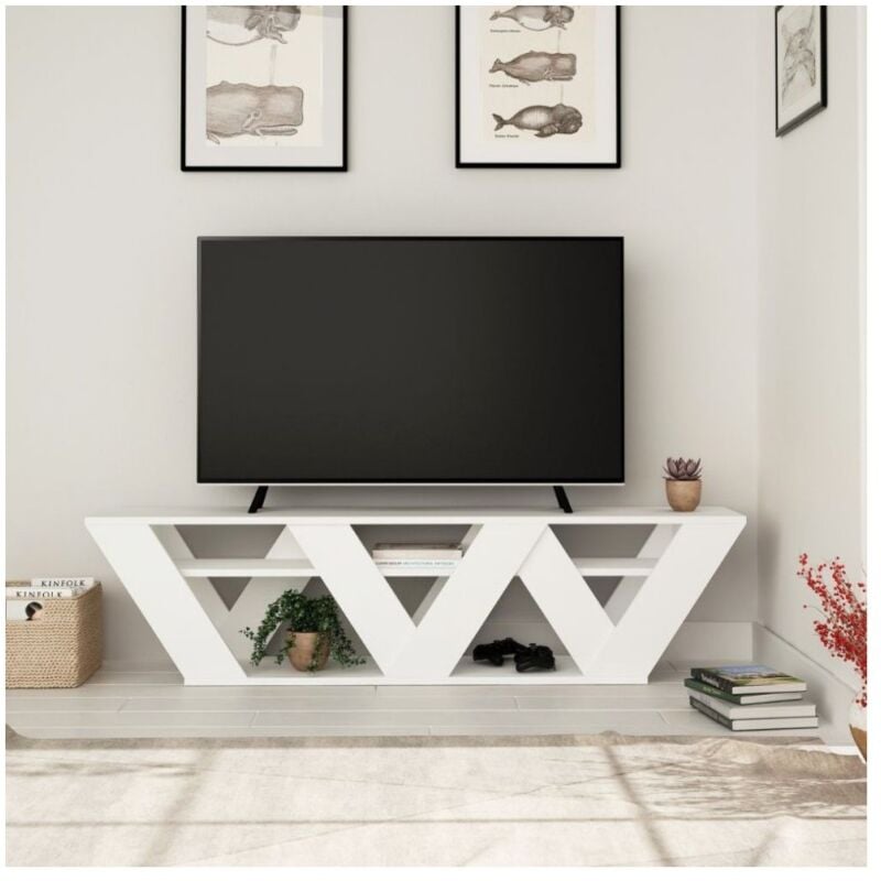 foto del prodotto porta tv ralla 158x30x40h colore bianco