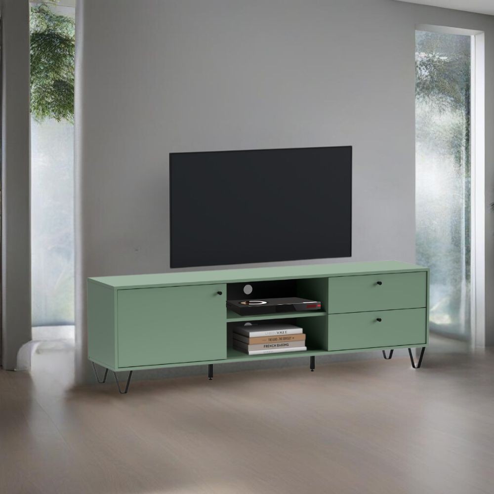 foto del prodotto porta tv verde 182x40x55.10 cm