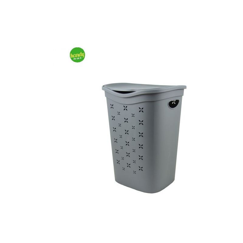 foto del prodotto portabiancheria belli e forti colore grigio 55 lt