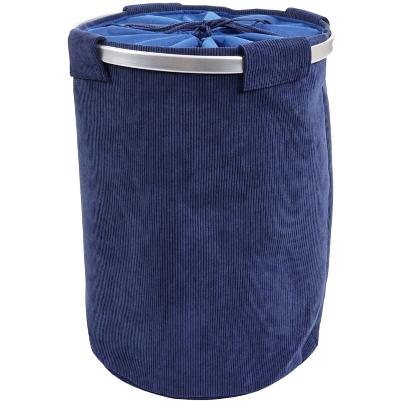 immagine 0 del prodotto portabiancheria portabiancheria contenitore con cordone 55x39cm 65l in tessuto blu 040002514