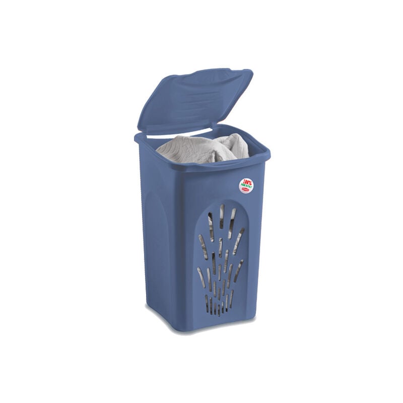 foto del prodotto portabiancheria primavera 50lt traforato palace blue stefanplast
