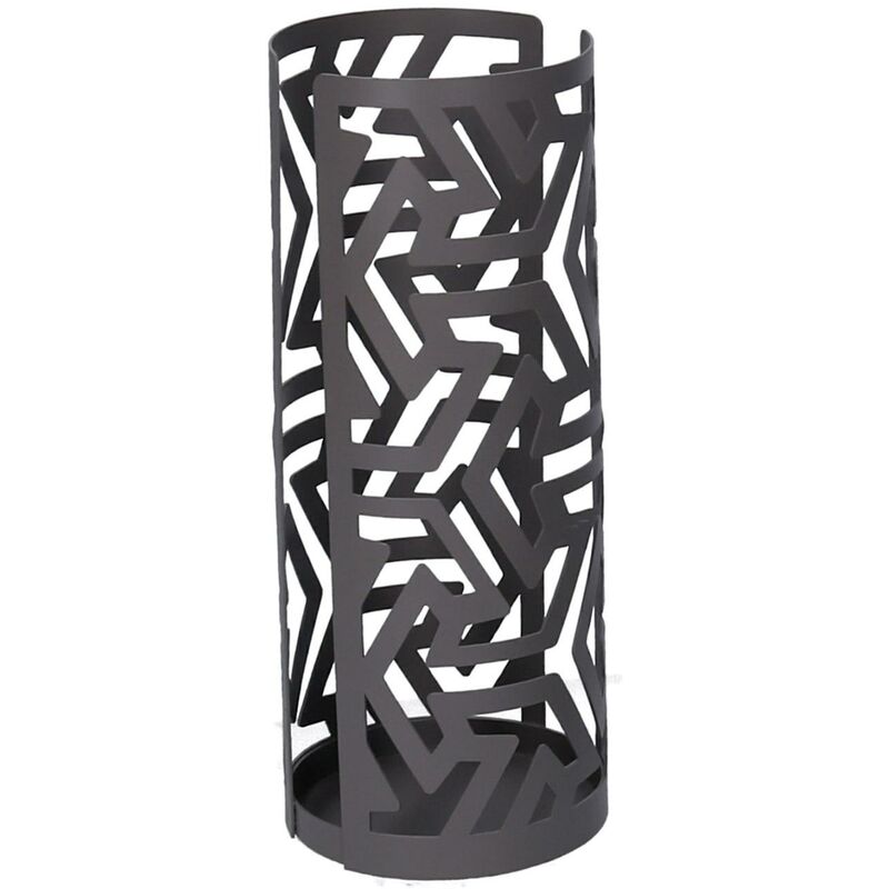 foto del prodotto portabicchiere metallo frecce grigio scuro tondo cm 8h20