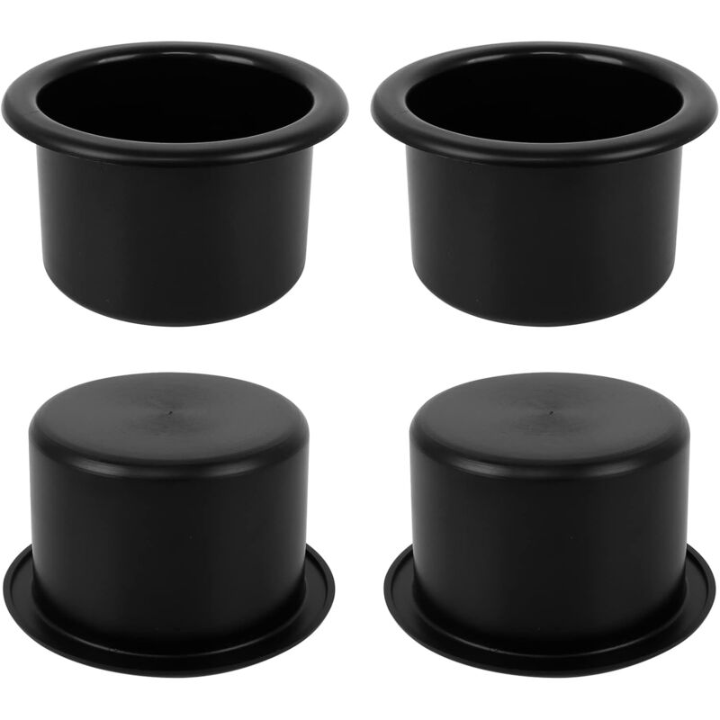 foto del prodotto portabicchieri da 4 pezzi, portabicchieri per bevande, portabicchieri universale nero per auto, barca, divano, camper, yacht diametro interno 8,5