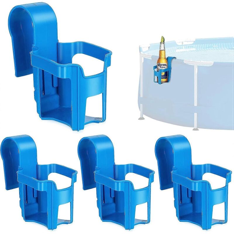 foto del prodotto portabicchieri da piscina, accessori per piscina 4 pezzi 