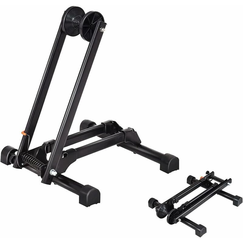 foto del prodotto portabici, espositore per biciclette con base stabile e struttura in metallo, 32 x 43 x 43 cm, nero