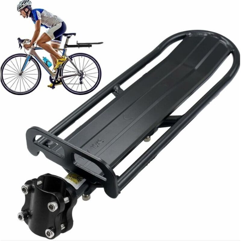foto del prodotto portabici, portapacchi universale regolabile, accessori per biciclette, supporti per portabici a sgancio rapido