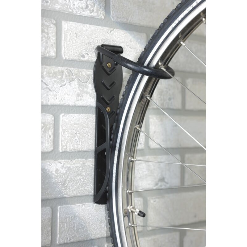 foto del prodotto portabiciclette, gancio per bici da parete, nero