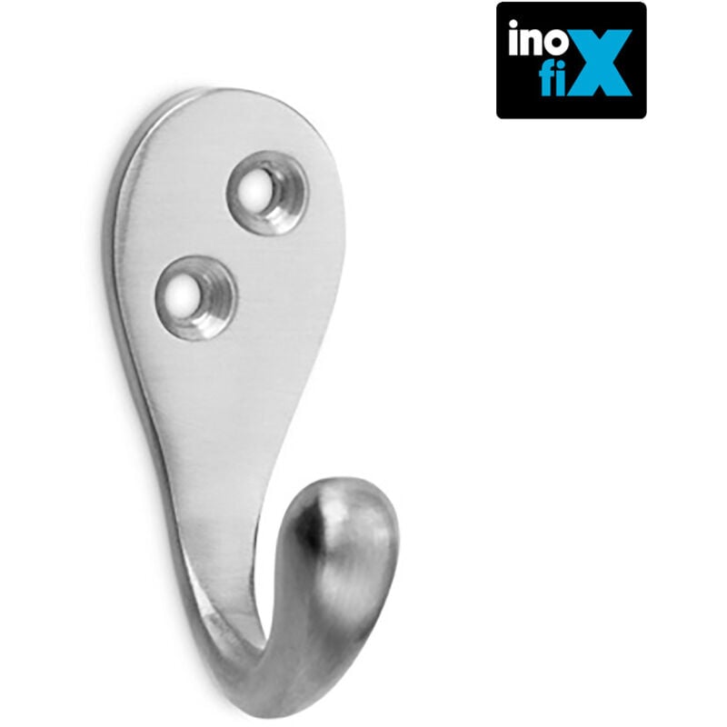 foto del prodotto portabito classico in ottone nichel satinato 3760-7-000 blister inofix