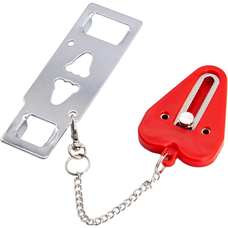 foto del prodotto portable door lock security for home security, travel door lock, dorm basic lock