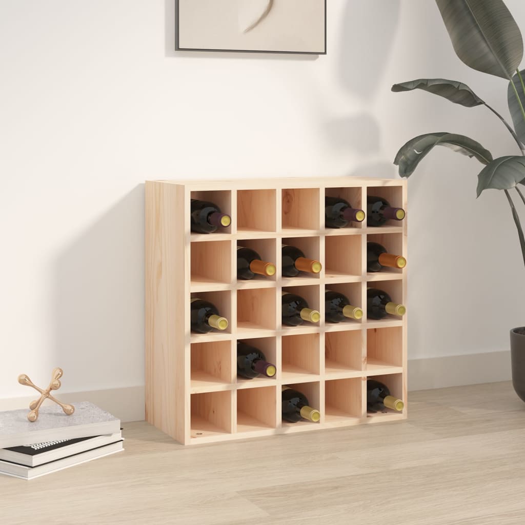 foto del prodotto portabottiglie 56x25x56 cm in legno massello di pino cod mxl 41356