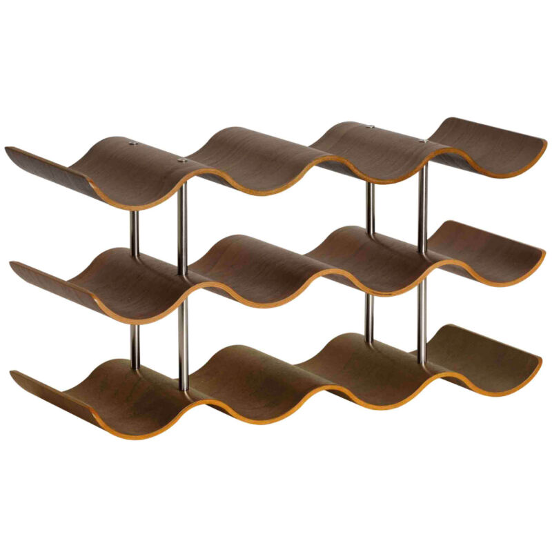 foto del prodotto portabottiglie andrea house noce 42 x 16 x 23 cm marca andrea house ean 8435304888146