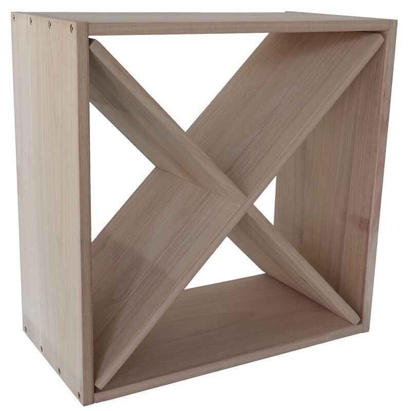 foto del prodotto portabottiglie con croce 50 x 50 cm legno