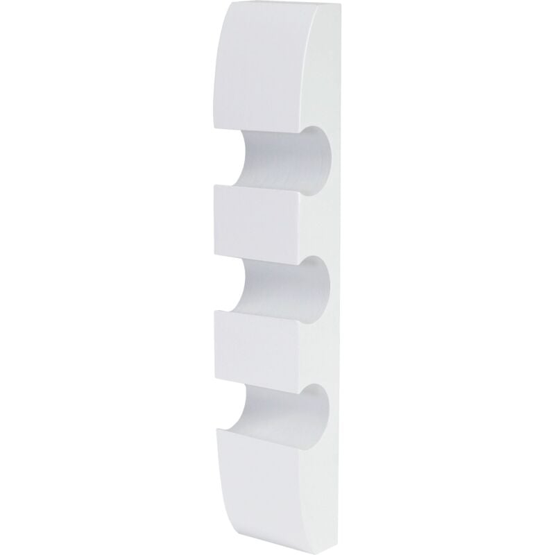 foto del prodotto portabottiglie da parete portabottiglie per 3 bottiglie 54x13x9cm in legno bianco 040002520