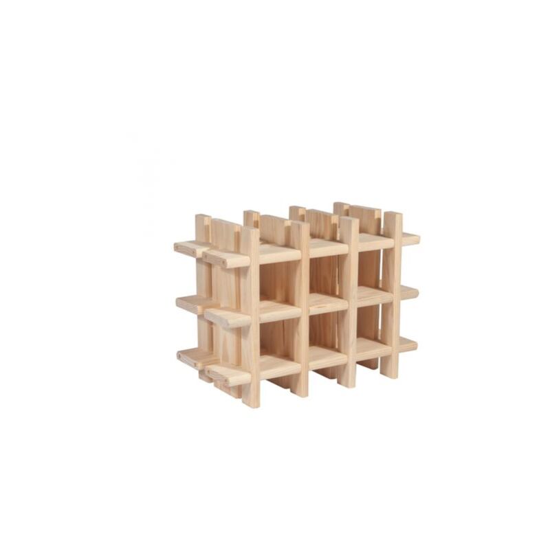 foto del prodotto portabottiglie in pino 43x22x32,5 cm