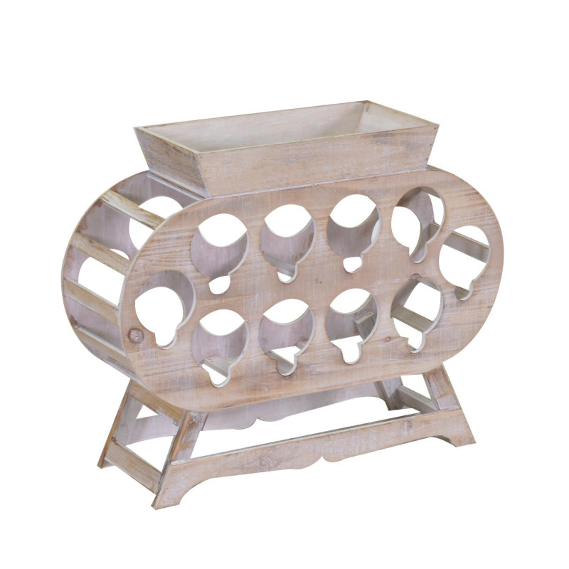 foto del prodotto portabottiglie legno 10 posti cm 59x19h48