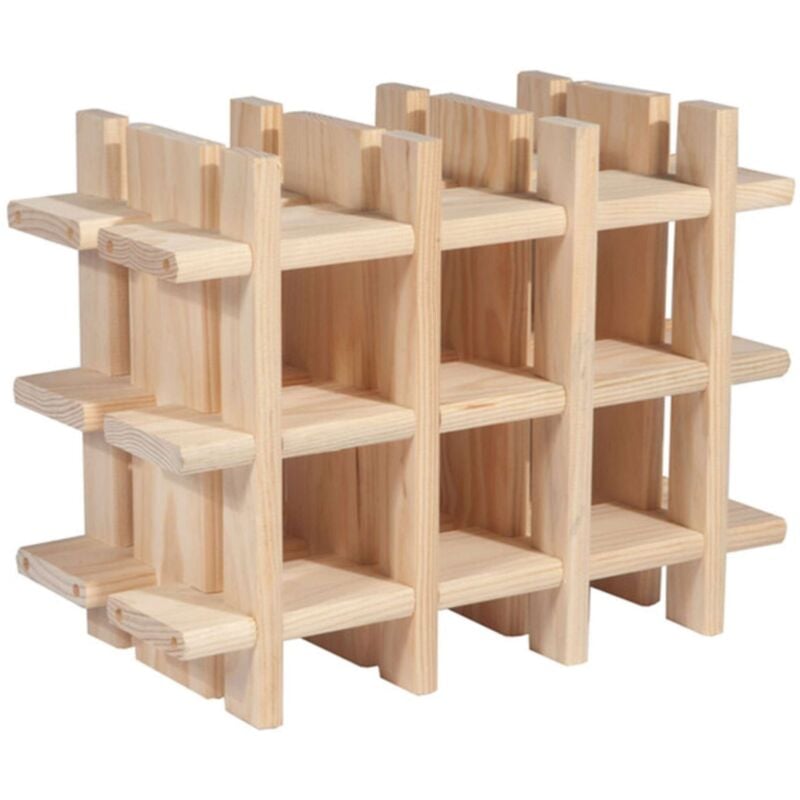 foto del prodotto portabottiglie mod. rioja pino 9p cm 43x22x32,5