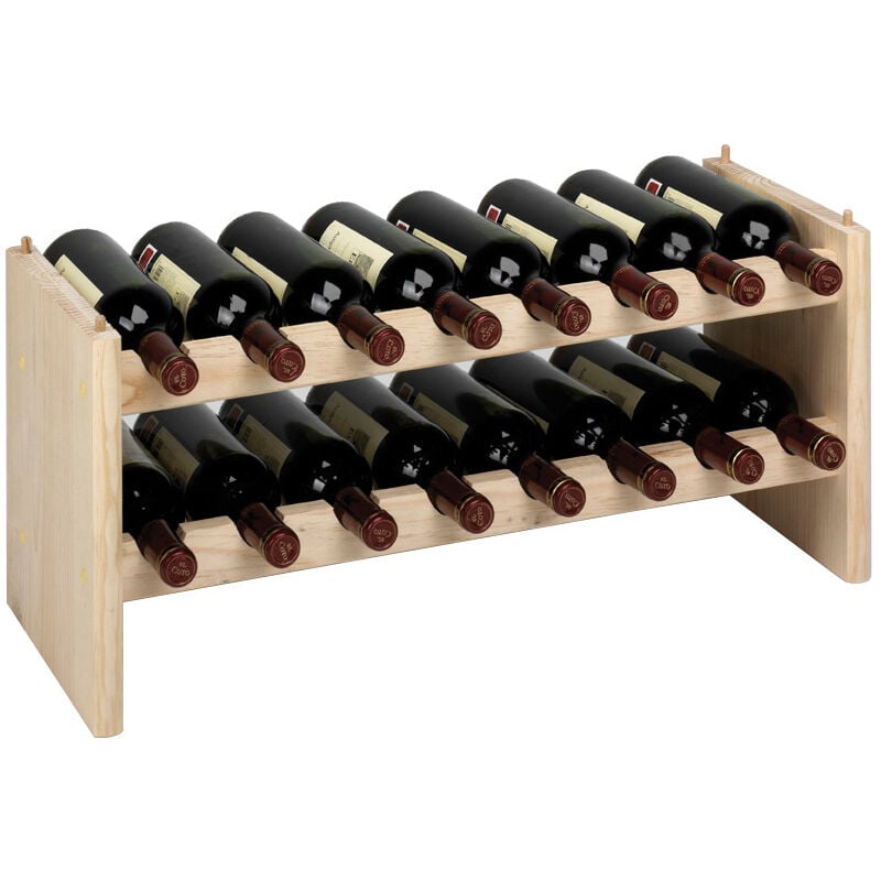foto del prodotto portabottiglie modulare a 16 posti cm.68,8x27x30h cantinetta modulare salone