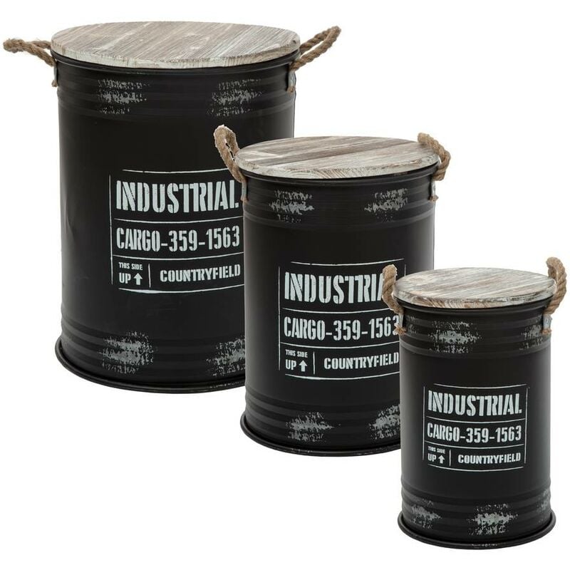 foto del prodotto portabottiglie nero x 3 industriale atmosphera cr ateur d int rieur
